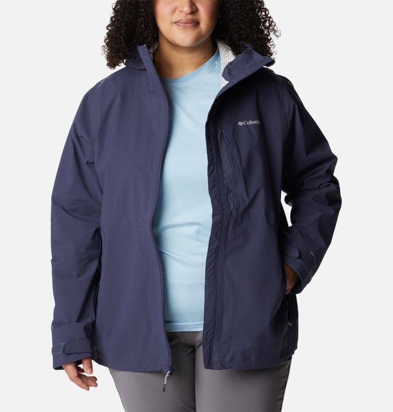 Jachete Shell Columbia Omni-Tech Ampli-Dry Dama Bleumarin | Plus Size VM09S71ZM